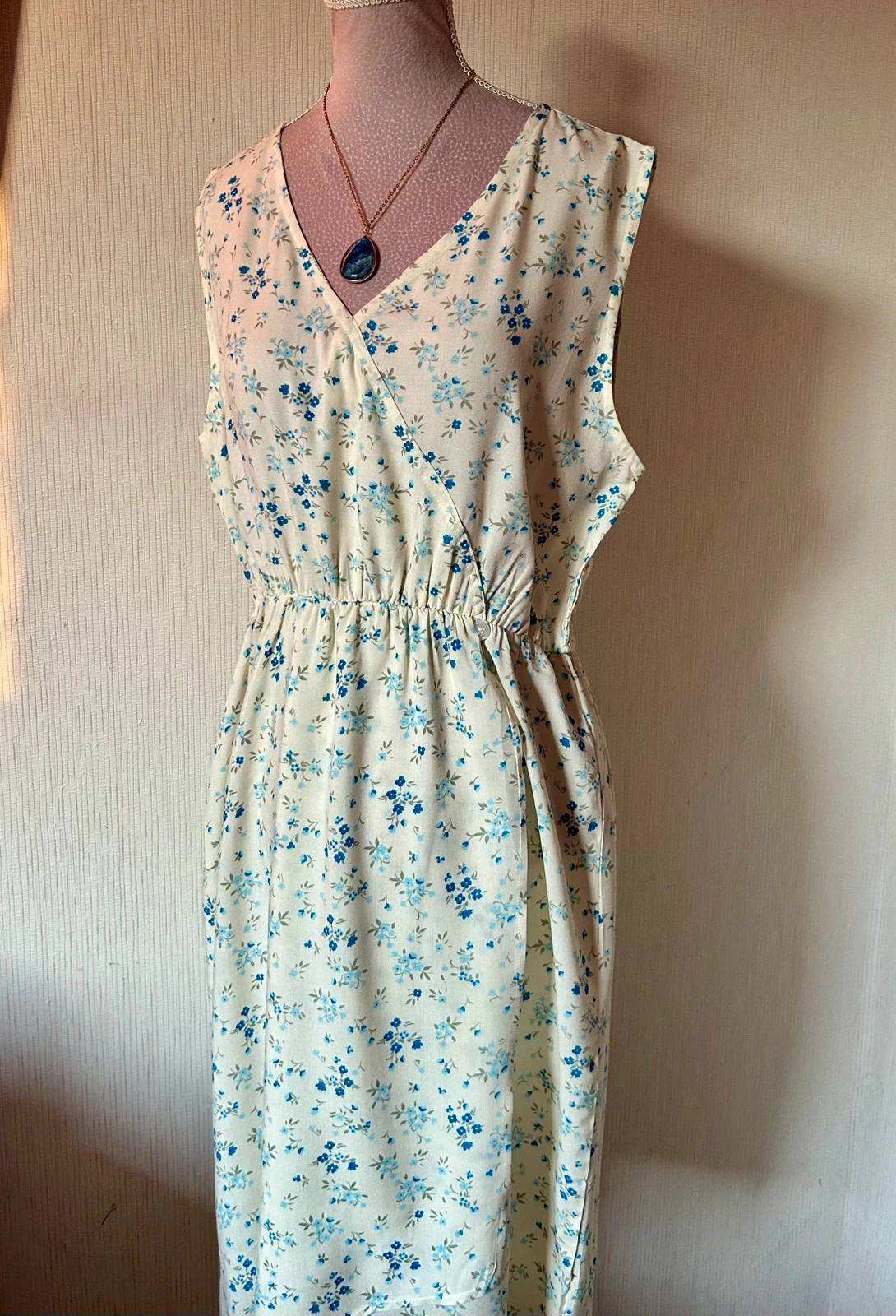 🩵🌿Vestido floral Amy Jane London boêmio cottagecore campestre pradaria romântico floral M/38🌿🩵 – photo 12